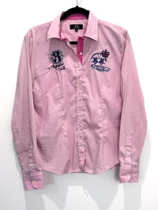 La Martina Buenos Aires Mens Shirt XL Pink #3 Argentina Polo Long Sleeve Button - Picture 1 of 9