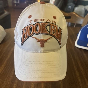 Gorra Texas Longhorns blanca en la parte superior y escalada adulto ajustable NCAA - Imagen 1 de 4
