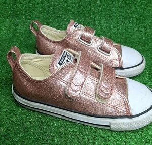 Zapatillas deportivas Converse Child All Star rosa metálico correas bajas talla 10 niños - Imagen 1 de 7