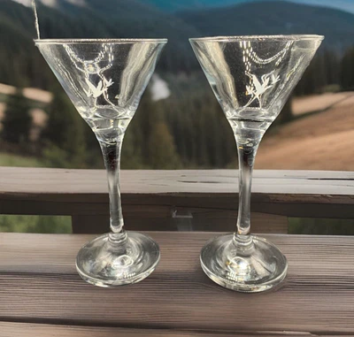 2 Nuevas Gafas Martini 2023 Edición Limitada Gris Tallo de Ganso con Logotipo de Pájaros Grabado Foto 1 de 4