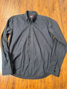 UNTUCKit Hombre Manga Larga Abotonada Talla Pequeña Negro Sólido Calce Ajustado - Imagen 1 de 7