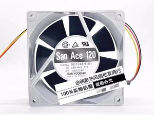 1PCS Sanyo 12CM 9G1248H101 DC48V 0.11A aluminum frame DC cooling fan. - Picture 1 of 2