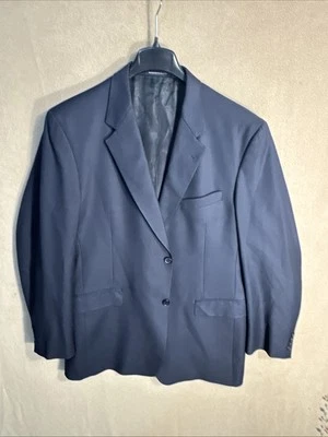 Abrigo deportivo Daniel Cremieux 44L azul oscuro a cuadros lana ojo de pájaro 2 botones Foto 1 de 4