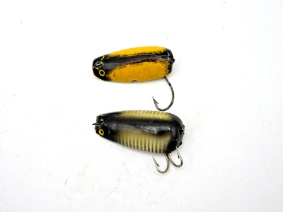 2 señuelos vintage Paul Bunyan "Dinky" caña mosca Foto 1 de 2