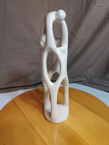 Vintage Speckstein Skulptur "Familienbund" Ri-Ri-Ku Stammbaum. Made In Kenya - Bild 1 von 6