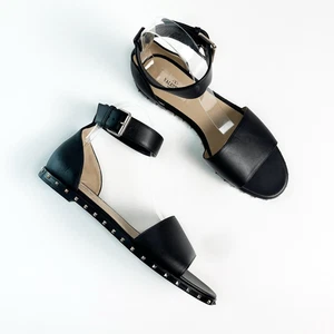 Sandalia plana Rockstud City VALENTINO Nappa Soul talla 39,5 correa para el tobillo EE. UU. 9,5 - Imagen 1 de 12