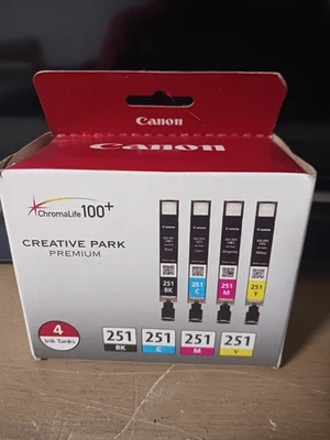Canon CLI-251 (6513B004) Black Tri-Color Ink Cartridge - Image 1 of 4