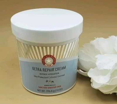 Crema reparadora First Aid Beauty Ultra ~ VAINILLA CALIENTE ~ 14 oz ~ Nueva + Sellada Foto 1 de 4
