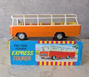 Hong Kong Plastic Mercedes Coach Orange White Boxed - Picture 1 of 14