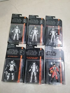 Lot of 6 - STAR WARS The Black Series 3.75" MOC Biker Scout, Clone Trooper, Etc - Picture 1 of 7