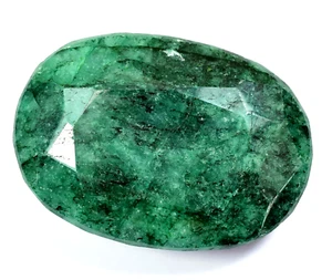 Piedra preciosa natural enorme esmeralda verde certificada grado museo extraída en la tierra de 675,00 quilates - Imagen 1 de 6