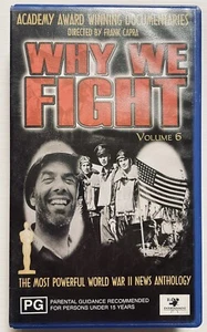 Why We Fight! Vol 6 VHS Video Cassette Tape Blue Small Box PAL PG 1943 - Picture 1 of 24