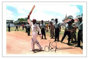 BRIAN LARA Signed Autograph WEST INDIES Cricket Signature Photo Fan Gift Print - Picture 1 of 1