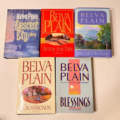 Belva Plain Standalone Novels BCE VTG HCDJ Lot of 5 Blessings, Crescent City Foto 1 de 4