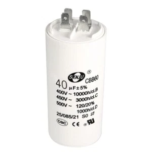 40uF 450V AC CBB60 Run Capacitor 50/60Hz Air Compressor Water Pump Motor - Picture 1 of 10