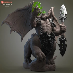 Figurine de Mannoroth, World of Warcraft, Impression 3D Wow à peindre - Picture 1 of 9