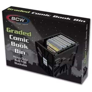 BCW Graded Certified Comic Book Storage Plastic Bin Stackable Box Heavy Duty New - Picture 1 of 3