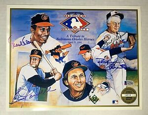 1991 Upper Deck Heroes of Baseball Signed Photo Baltimore Orioles BAS Beckett