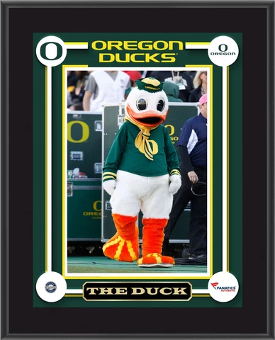 Ducks Fighting Duck Mascot 10.5x13Sublimated Plaque - Fanatics Cover