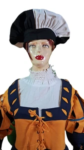 Landsknecht lady Hat,Renaissance Cotton Hat for Women, Female Landsknecht Cap - Picture 1 of 8