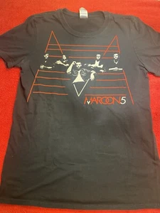 Men's 2011 Maroon 5 Small Black Concert Tour T-Shirt Double Sided Pop Maroon5 - Picture 1 of 15