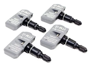 4 2008-2017 TPMS Tire Pressure Sensors Lancer EVO X Matte Black Valve Stems - Picture 1 of 4