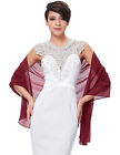 Women Ladies 72*18” Chiffon Bridal Evening Dress Shawl Scarf Wrap Neckerchief~