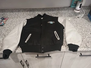 Vintage Universal Pictures Studios MCA Leather Wool Varsity Jacket Size X Large  - Picture 1 of 8