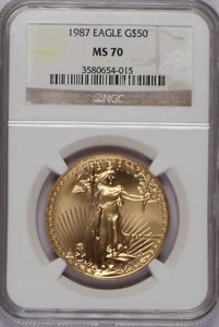 1987 Gold Eagle $50 NGC MS70. Low pop! - Picture 1 of 2