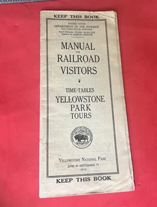 1930 Yellowstone Park Railroad Visitors Manual USGPO - Picture 1 of 5