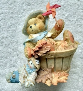 Cherished Teddies PAT~Girl In Barrel~Falling For You~ 1995 MIB 141313 NRFB NEW - Picture 1 of 8