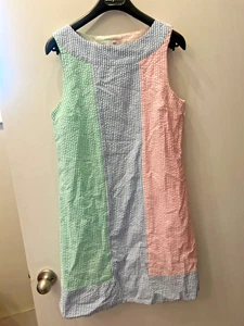 SÜSS! Vineyard Vines Gr. 4 weiß & bunt gestreiftes Baumwollkleid - Bild 1 von 8