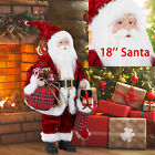 18'' Xmas Christmas Santa Decoration Standing Claus Red Figure Ornament Gift