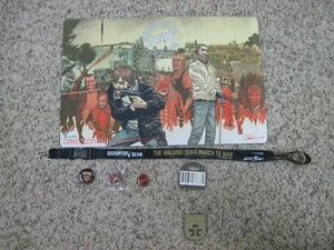 The Walking Dead Skybound Bundle - buttons, pin, key chain, mouse pad, lanyard - Picture 1 of 7