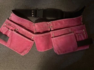 Safetygirl Rosa Wildleder Leder Werkzeuggürtel - Bild 1 von 2