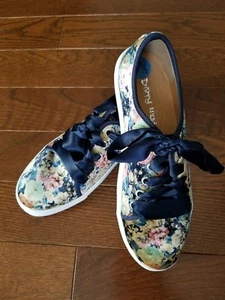 Dirty Laundry modische Damen-Schnürsneaker Josi Samt blaues Band Größe 6 - Bild 1 von 4