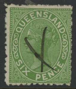 QUEENSLAND, USADO, #60c, BONITO CENTRADO - Imagen 1 de 1