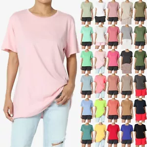 T-shirt maglietta manica corta TheMogan S~3X basic girocollo cotone oversize fidanzato - Foto 1 di 218