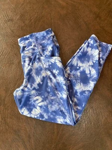 Girl's GAP TEEN 14-16 Leggings Tie-Dye Blue Stretch - Picture 1 of 7