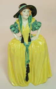 Ancienne rare figurine dame Royal Doulton 8 1/2" HN1414 Patricia c1935 très bon état - Photo 1 sur 10