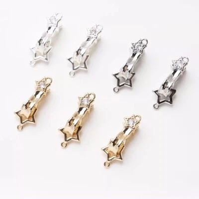 1pcs Star Lobster Claw Clasp,Pentagram Toggle Clasp,Bracelet Necklace End Clasp - Image 1 of 4