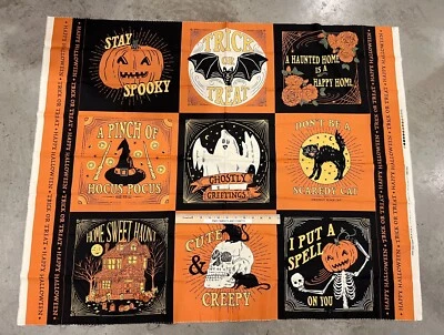 MODA Halloween theme 100% cotton fabric by the yard/panel Home Sweet Haunt 20919