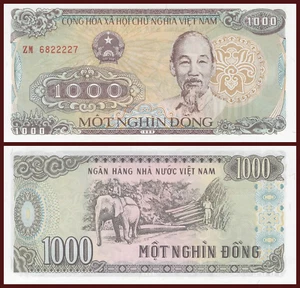 Vietnam 1000 Dong Banknote 1988, P-106, UNC World Currency - Picture 1 of 3