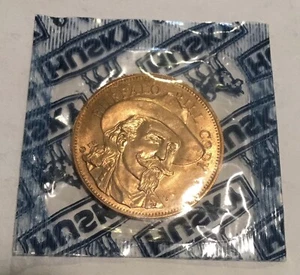 Medalla moneda Husky Oil Resistente Americanos Buffalo Bill Cody - Imagen 1 de 2
