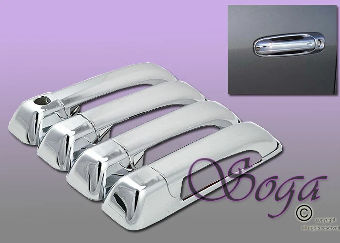 PARA DODGE RAM 2500 3500 2010-2017 CUBIERTA DE MANIJA DE PUERTA CROMADA SUPERPUESTA 8 PIEZAS Foto 1 de 1