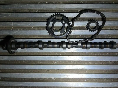 Árbol de levas de levas del motor Cadillac 425 finales de los 70’s vino de la cadena de distribución del motor en funcionamiento Foto 1 de 4
