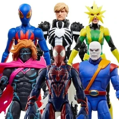 Hasbro Spider-Man Retro Marvel Legends 6" AF 2025 Wave 1 Set Foto 1 de 2