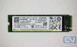 *Low Hours* Dell XPWV2 2TB PC801 HFS002TEJ9X101N PCIe 4.0 x4 80mm 2280 M.2 NVMe - Photo 1/2