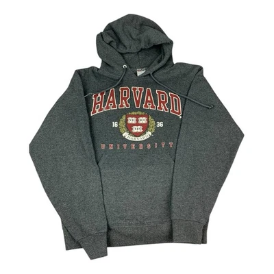 Sudadera con Capucha Gris Universidad de Harvard, Jerzees NuBlend, Adulto Talla Pequeña Foto 1 de 4