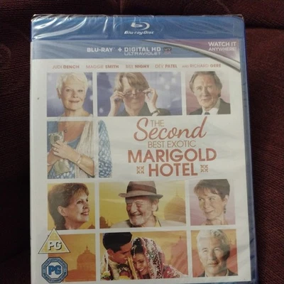 The Second Best Exotic Marigold Hotel- Blu-ray ) Maggie Smith,BRAND NEW & SEALED - Image 1 of 2